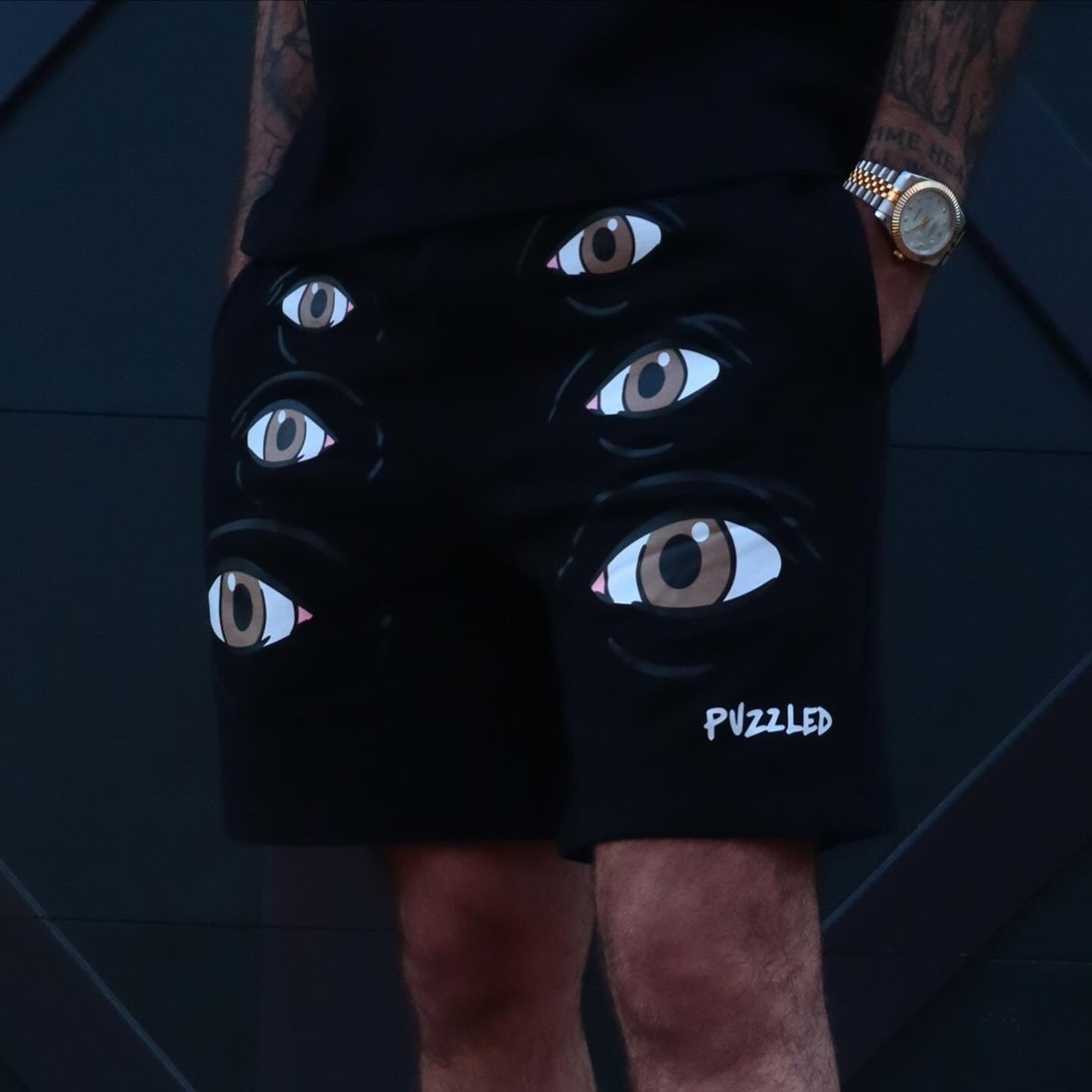 EYES LOGO SHORTS